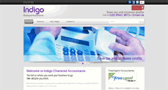 Desktop Screenshot of indigoaccountants.co.uk